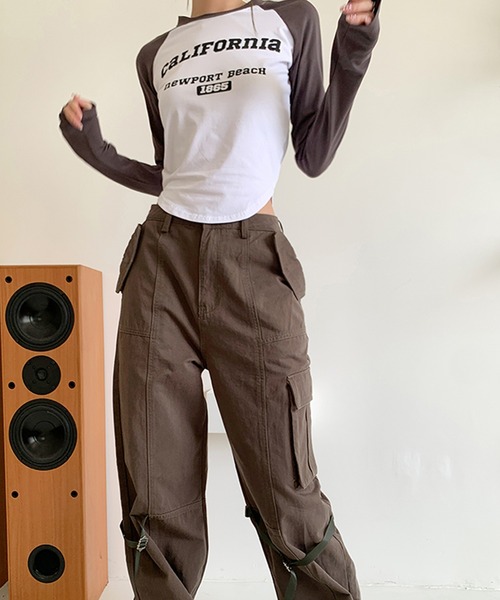 Songe(ソンジュ)の「ラグランロンT(Tシャツ/カットソー・レディース・ホワイト・S/M/L)」の11枚目の写真