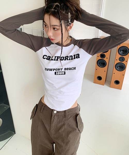 Songe(ソンジュ)の「ラグランロンT(Tシャツ/カットソー・レディース・ホワイト・S/M/L)」の12枚目の写真