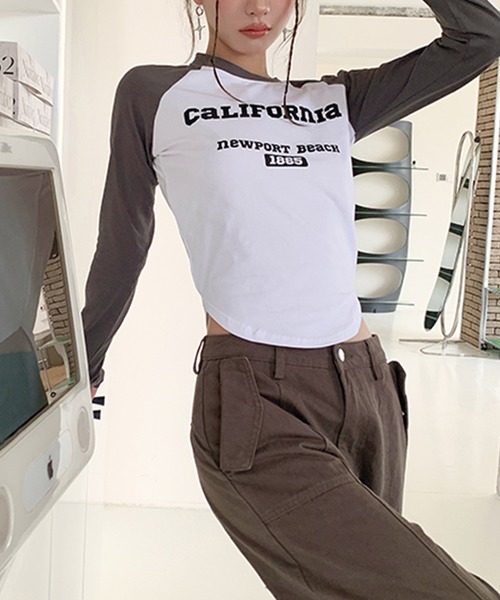 Songe(ソンジュ)の「ラグランロンT(Tシャツ/カットソー・レディース・ホワイト・S/M/L)」の13枚目の写真
