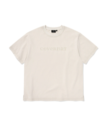 ウィメンズオーバーサイズピグメントクーパーロゴTシャツライトグレー