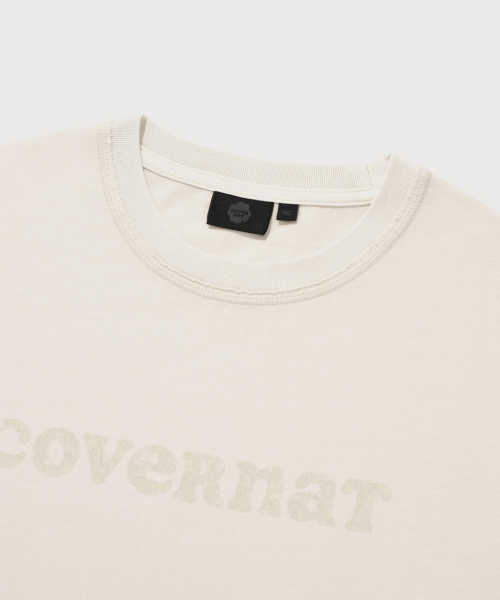 COVERNAT(カバーナット)の「ウィメンズオーバーサイズピグメントクーパーロゴTシャツライトグレー(Tシャツ/カットソー・レディース・その他・WS/WM)」の6枚目の写真