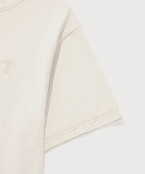 COVERNAT(カバーナット)の「ウィメンズオーバーサイズピグメントクーパーロゴTシャツライトグレー(Tシャツ/カットソー・レディース・その他・WS/WM)」の8枚目の写真