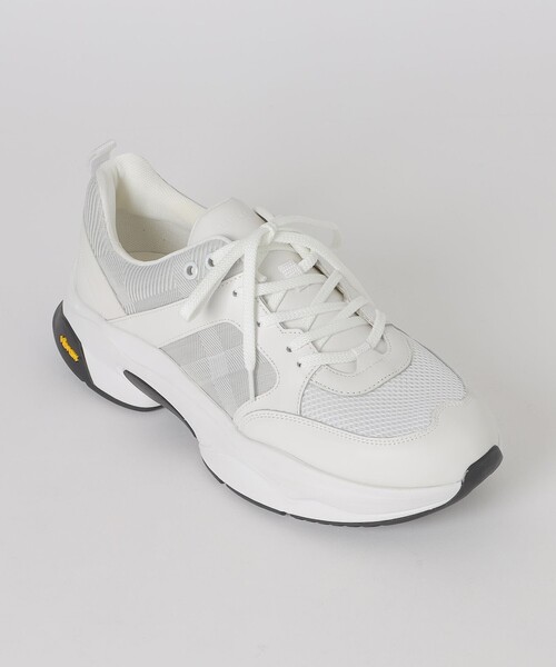 BLACK LABEL CRESTBRIDGE（ブラックレーベル・クレストブリッジ）の「【BLACK.lab】カルゼシャドークレストブリッジチェックコンビビブラムスニーカー（スニーカー・メンズ・ライトグレー・26.0cm/27.0cm/25.0cm）」の2枚目の写真