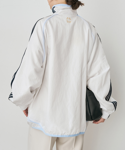 Spick & Span(スピックアンドスパン)の「ADIDAS / アディダス TEAMGEIST 2.0 TRACKTOP(ブルゾン・レディース・ホワイト/エメラルドブルー・MEDIUM)」の9枚目の写真