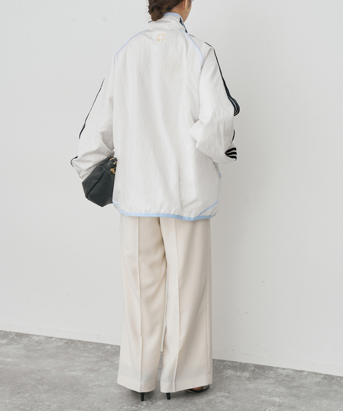 Spick & Span(スピックアンドスパン)の「ADIDAS / アディダス TEAMGEIST 2.0 TRACKTOP(ブルゾン・レディース・ホワイト/エメラルドブルー・MEDIUM)」の10枚目の写真