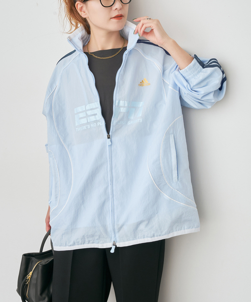 Spick & Span(スピックアンドスパン)の「ADIDAS / アディダス TEAMGEIST 2.0 TRACKTOP(ブルゾン・レディース・ホワイト/エメラルドブルー・MEDIUM)」の11枚目の写真