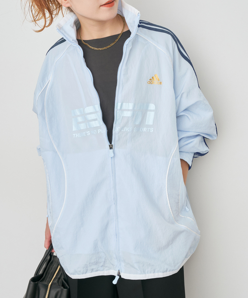 Spick & Span(スピックアンドスパン)の「ADIDAS / アディダス TEAMGEIST 2.0 TRACKTOP(ブルゾン・レディース・ホワイト/エメラルドブルー・MEDIUM)」の12枚目の写真