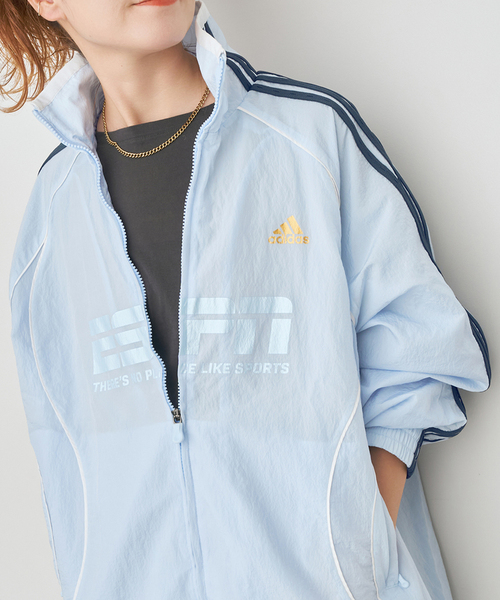 Spick & Span(スピックアンドスパン)の「ADIDAS / アディダス TEAMGEIST 2.0 TRACKTOP(ブルゾン・レディース・ホワイト/エメラルドブルー・MEDIUM)」の15枚目の写真