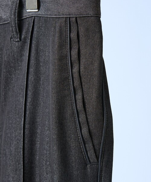 5351 POUR LES HOMMES(ゴーサンゴーイチプールオム)の「【デニムライク】 ストレッチ テーパードスラックス(スラックス・メンズ・インディゴブルー/ブラック・44/50/48/46)」の8枚目の写真