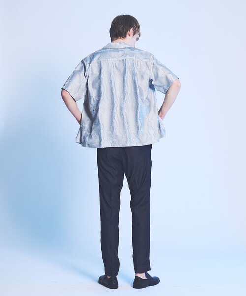 5351 POUR LES HOMMES(ゴーサンゴーイチプールオム)の「【デニムライク】 ストレッチ テーパードスラックス(スラックス・メンズ・インディゴブルー/ブラック・44/50/48/46)」の16枚目の写真