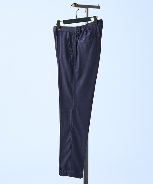 5351 POUR LES HOMMES(ゴーサンゴーイチプールオム)の「【デニムライク】 ストレッチ テーパードスラックス(スラックス・メンズ・インディゴブルー/ブラック・44/50/48/46)」の18枚目の写真