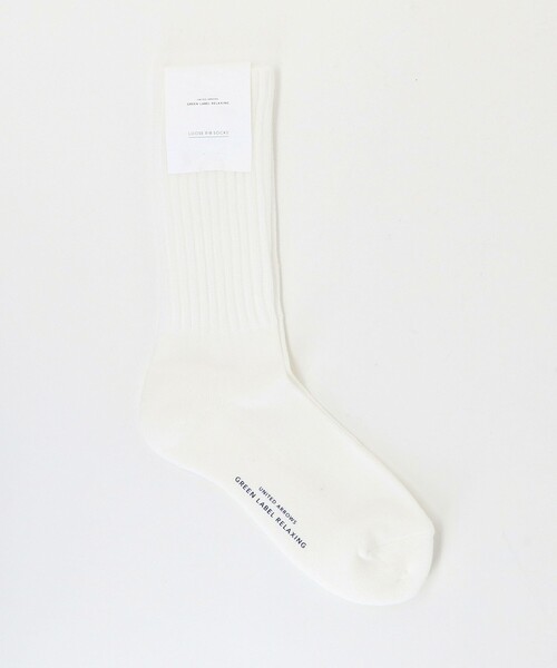 green label relaxing（グリーンレーベルリラクシング）の「GLR ルーズ ソックス（ソックス/靴下・メンズ・ブラック/ダークブラウン/オフホワイト/パープル/オレンジ/ダークグレー・FREE）」の2枚目の写真