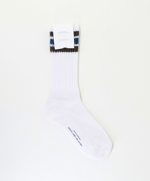 green label relaxing（グリーンレーベルリラクシング）の「GLR ルーズ ソックス（ソックス/靴下・メンズ・ブラック/ダークブラウン/オフホワイト/パープル/オレンジ/ダークグレー・FREE）」の3枚目の写真