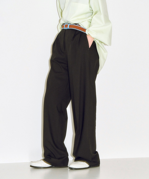 BERNARD ZINS（ベルナルドザンス）の「BERNARD ZINS SAND 95038：パンツ（スラックス・レディース・カーキ/チャコールグレー/ブラウン・38/36）」の4枚目の写真