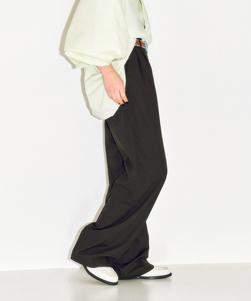 BERNARD ZINS（ベルナルドザンス）の「BERNARD ZINS SAND 95038：パンツ（スラックス・レディース・カーキ/チャコールグレー/ブラウン・38/36）」の5枚目の写真