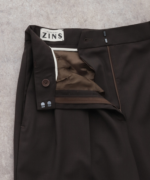BERNARD ZINS（ベルナルドザンス）の「BERNARD ZINS SAND 95038：パンツ（スラックス・レディース・カーキ/チャコールグレー/ブラウン・38/36）」の17枚目の写真