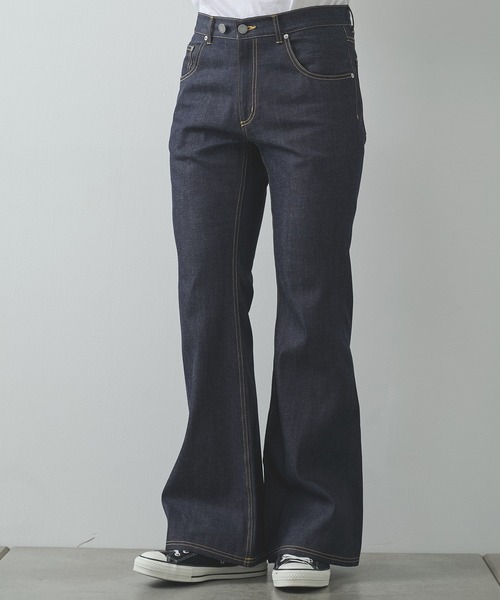 FACCIES(ファチーズ)の「【FACCIES/ファッチーズ】RIGID LIGHT OZ DENIME FLARE PAMTS(デニムパンツ・メンズ・インディゴブルー・2/1)」の4枚目の写真