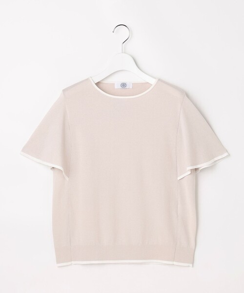 J.PRESS Ladies(J.プレス レディス)の「【シーンレスに活躍】COOL MINT COTTON POLYESTER フレアスリーブ ニット プルオーバー(ニット/セーター・レディース・ベージュ系/サックスブルー系/ネイビー系・SMALL)」の11枚目の写真