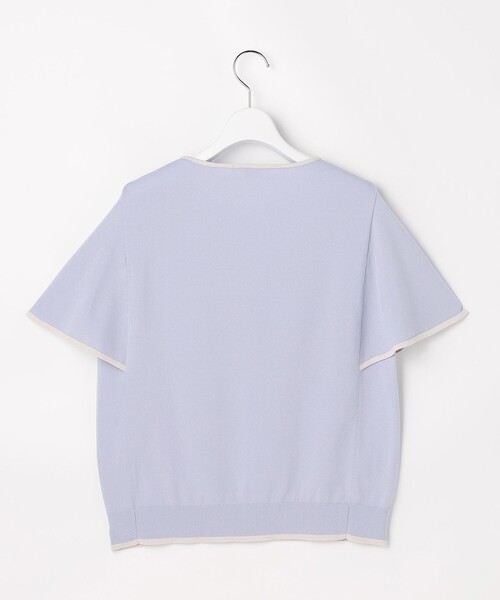 J.PRESS Ladies(J.プレス レディス)の「【シーンレスに活躍】COOL MINT COTTON POLYESTER フレアスリーブ ニット プルオーバー(ニット/セーター・レディース・ベージュ系/サックスブルー系/ネイビー系・SMALL)」の8枚目の写真