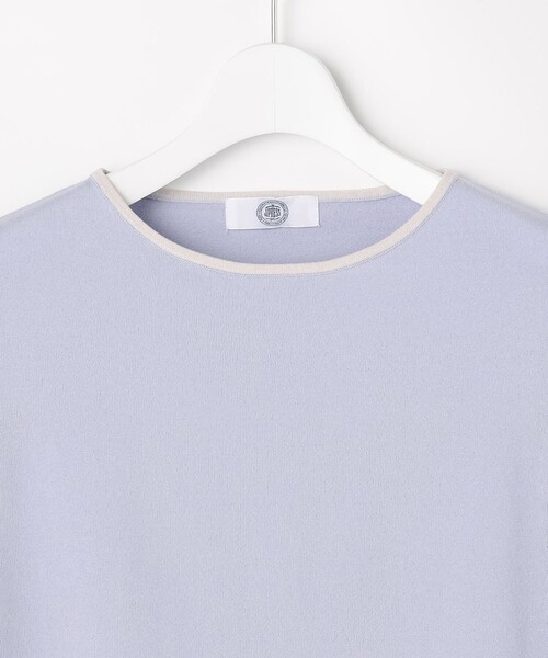 J.PRESS Ladies(J.プレス レディス)の「【シーンレスに活躍】COOL MINT COTTON POLYESTER フレアスリーブ ニット プルオーバー(ニット/セーター・レディース・ベージュ系/サックスブルー系/ネイビー系・SMALL)」の7枚目の写真