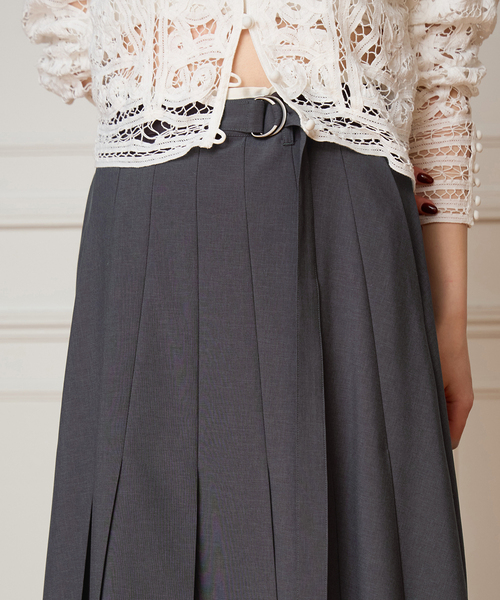 IENA LA BOUCLE(イエナラブークル)の「IENA LA BOUCLE プリーツマキシスカート(スカート・レディース・チャコールグレー・38/36)」の3枚目の写真