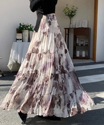 花柄スカート