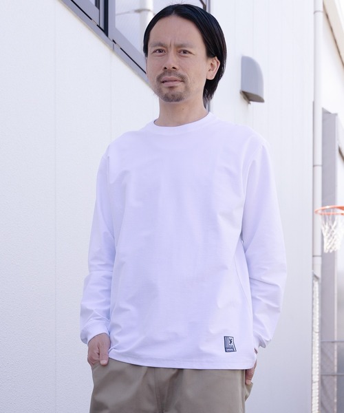 CHROME(クローム)の「【ムラサキスポーツ限定】CHROME/クローム 長袖 Tシャツ ロンT ロゴ ワンポイント UVカット 接触冷感 吸水拡散 遮熱 JP283WH(Tシャツ/カットソー・メンズ・ホワイト・L/XL/M)」の12枚目の写真