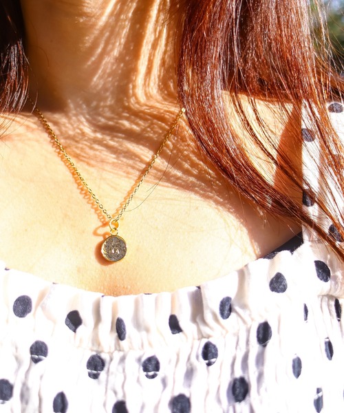 Coin necklace/【ハワイアンジュエリー】【サージカルステンレス 