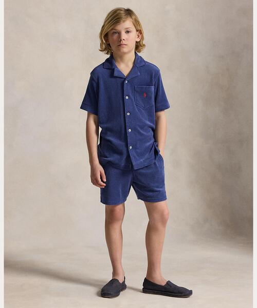 POLO RALPH LAUREN CHILDRENSWEAR(ポロ ラルフ ローレン チルドレンズウェア)の「テリー キャンプ シャツ(シャツ/ブラウス・キッズ・ネイビー系1・L/M/S/XL)」の5枚目の写真