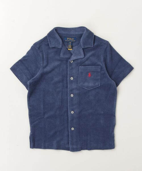 POLO RALPH LAUREN CHILDRENSWEAR(ポロ ラルフ ローレン チルドレンズウェア)の「テリー キャンプ シャツ(シャツ/ブラウス・キッズ・ネイビー系1・L/M/S/XL)」の3枚目の写真
