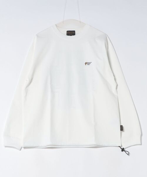 PENDLETON(ペンドルトン)の「【PENDLETON/ペンドルトン】PWM LS カリキュロMDJSY Tee/ドローコード付き吸汗速乾・軽量・ドライタッチ長袖ロンT(Tシャツ/カットソー・レディース・オフホワイト/カーキ/ブラック・MEDIUM)」の4枚目の写真