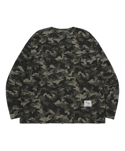 COIRIS_(コイリス)の「トリンカモデミッジ長袖Tシャツ男女共用(Tシャツ/カットソー・レディース・カーキ・FREE)」の2枚目の写真