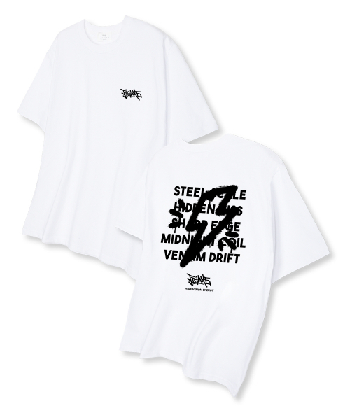 TI.GLAKE(ティーグレイク)の「サンダーリーフ オーバーサイズ 半袖Tシャツ ホワイト(Tシャツ/カットソー・メンズ・その他・LARGE/X-LARGE/XX-LARGE)」の1枚目の写真