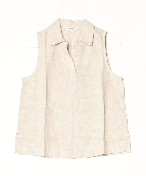 BANANA REPUBLIC FACTORY STORE(バナナリパブリック ファクトリーストア)の「BANANA REPUBLIC FACTORY STORE リネン ブレンド ポップオーバートップス(シャツ/ブラウス・レディース・ホワイト/ナチュラル/ネイビー・L/M/S/XS)」の8枚目の写真