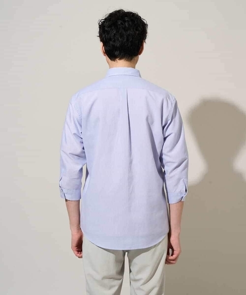 a.v.v(アーヴェヴェ)の「累計15,000枚販売!リネン混シャツ【接触冷感 / 速乾/ストレッチ / イージーケア / 洗濯機で洗える】(シャツ/ブラウス・メンズ・ネイビー/ブルー/オレンジ/ライラック/ピンク・44/50/48/46/52)」の13枚目の写真