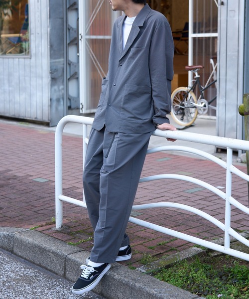 HAUS(ハウス)の「【HAUS】ポリサッカーセットアップ 053260/053270(セットアップ・メンズ・ブラウン/ブラック/グレー・LL/L/M)」の17枚目の写真