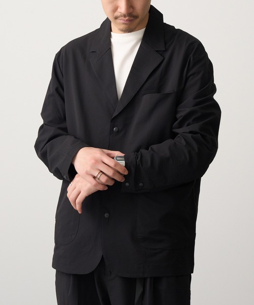 HAUS(ハウス)の「【HAUS】ポリサッカーセットアップ 053260/053270(セットアップ・メンズ・ブラウン/ブラック/グレー・LL/L/M)」の12枚目の写真