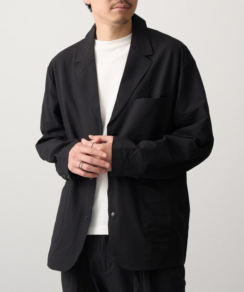 HAUS(ハウス)の「【HAUS】ポリサッカーセットアップ 053260/053270(セットアップ・メンズ・ブラウン/ブラック/グレー・LL/L/M)」の13枚目の写真