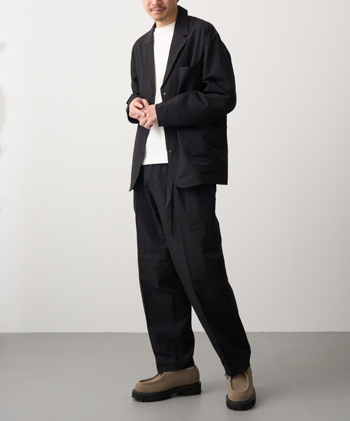 HAUS(ハウス)の「【HAUS】ポリサッカーセットアップ 053260/053270(セットアップ・メンズ・ブラウン/ブラック/グレー・LL/L/M)」の10枚目の写真