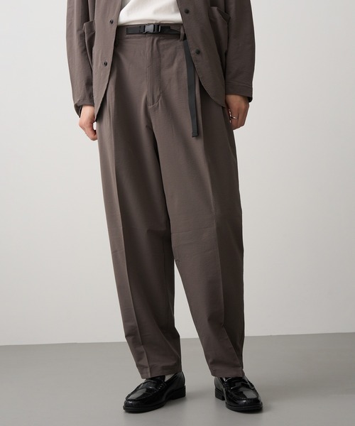HAUS(ハウス)の「【HAUS】ポリサッカーセットアップ 053260/053270(セットアップ・メンズ・ブラウン/ブラック/グレー・LL/L/M)」の5枚目の写真