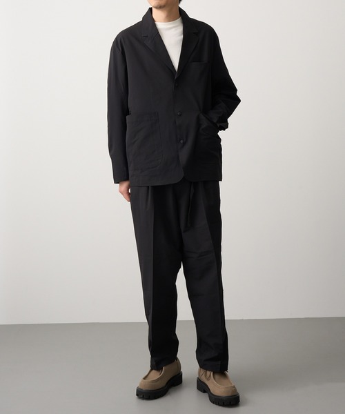 HAUS(ハウス)の「【HAUS】ポリサッカーセットアップ 053260/053270(セットアップ・メンズ・ブラウン/ブラック/グレー・LL/L/M)」の9枚目の写真