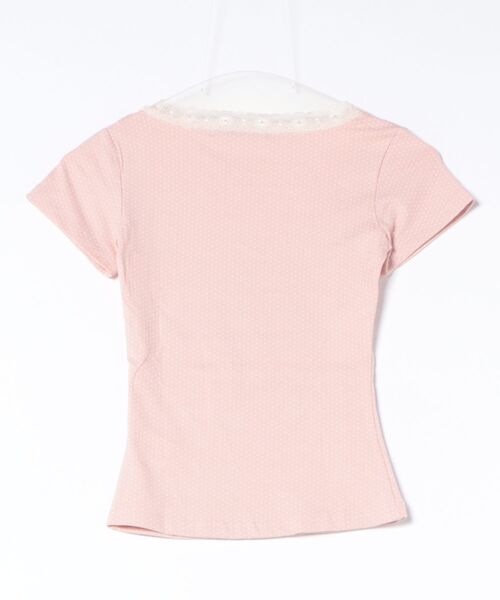 Ritzy(リッツィー)の「トッド柄ベアハートプリントパフスリーブトップス(Tシャツ/カットソー・レディース・アイボリー/ピンク・L/M/S)」の9枚目の写真