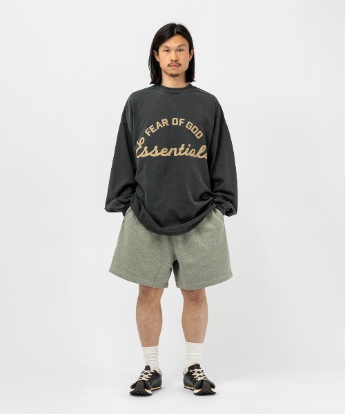 FOG ESSENTIALS(エフオージーエッセンシャルズ)の「ESSENTIALS TRAINING 90S LONG SLEEVE TEE エッセンシャルズ キャンパスナインティーズロングスリーヴティー(Tシャツ/カットソー・メンズ・ブラック・LARGE/MEDIUM/SMALL)」の6枚目の写真