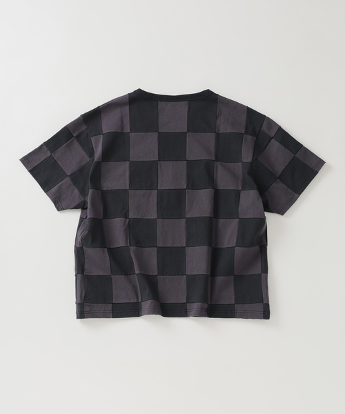 Champion(チャンピオン)の「CHAMPION / チャンピオン 別注 パッチワーク チェッカーフラッグ Tシャツ(Tシャツ/カットソー・メンズ・ブラック系その他/アーミー/ホワイト系その他/グリーン系その他・MEDIUM/LARGE)」の22枚目の写真