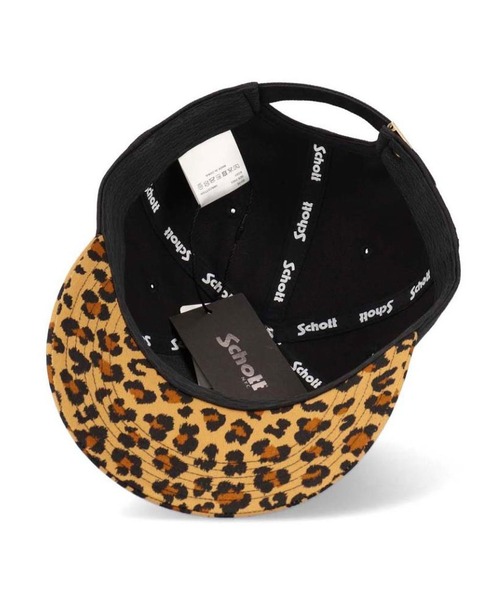 schott（ショット）の「Schott-Como Leopard 6P Cap（キャップ・メンズ・ベージュ/グリーン・FREE）」の9枚目の写真