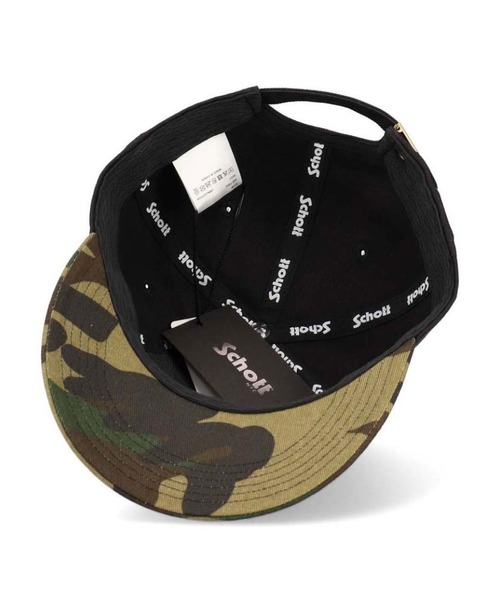 schott（ショット）の「Schott-Como Leopard 6P Cap（キャップ・メンズ・ベージュ/グリーン・FREE）」の18枚目の写真