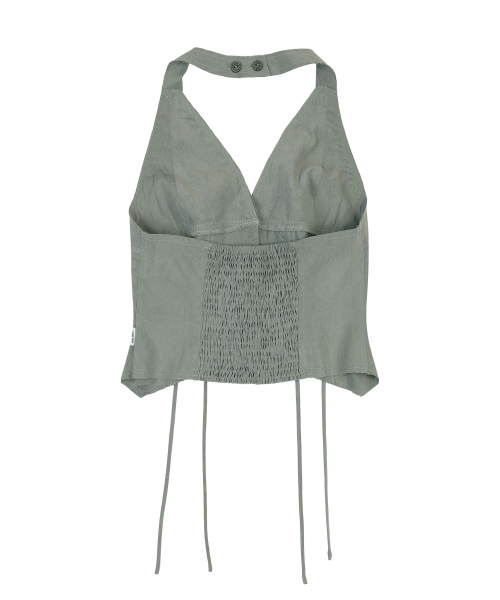 ORDINARY HOLIDAY（オーディナリー ホリデー）の「HALTER NECK TOP [GRAY]（Tシャツ/カットソー・レディース・その他・FREE）」の4枚目の写真
