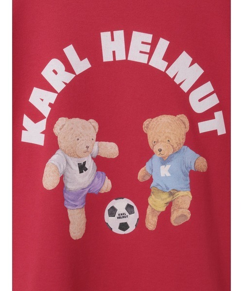 KARL HELMUT(カールヘルム)の「サッカーくまプリントTシャツ(Tシャツ/カットソー・メンズ・ネイビー/ホワイト/レッド・MEDIUM/LARGE)」の9枚目の写真