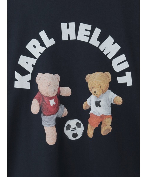 KARL HELMUT(カールヘルム)の「サッカーくまプリントTシャツ(Tシャツ/カットソー・メンズ・ネイビー/ホワイト/レッド・MEDIUM/LARGE)」の11枚目の写真