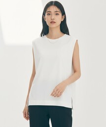 スゴ機能美ニット ショルダータック ノースリーブ